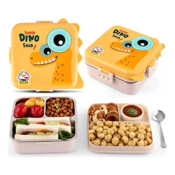 Lunchera Infantil Dinosaurio Escolar Jardin Vianda Infantil Verde