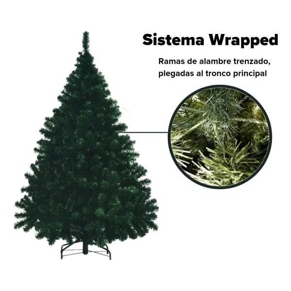 Arbol de Navidad Montañes Deluxe 1.50mts Con Adornos Kit X50