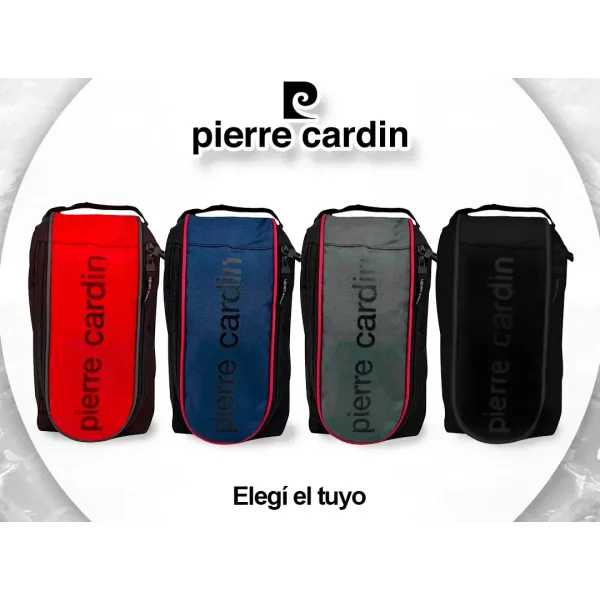 Botinero Pierre Cardin Bolso Porta Botines Futbol Liviano Color Azul