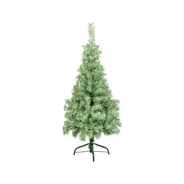 Árbol De Navidad Arbolito Slim Nevado 1.20mts Base Metal