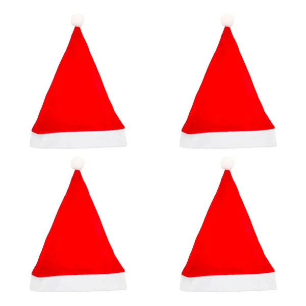 Gorro Navidad Adorno Papa Noel Gorrito Color Rojo Premium Rojo