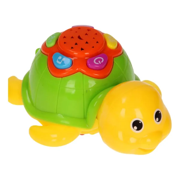 Tortuga Musical Proyector Para Bebes Con Luz Y Sonido