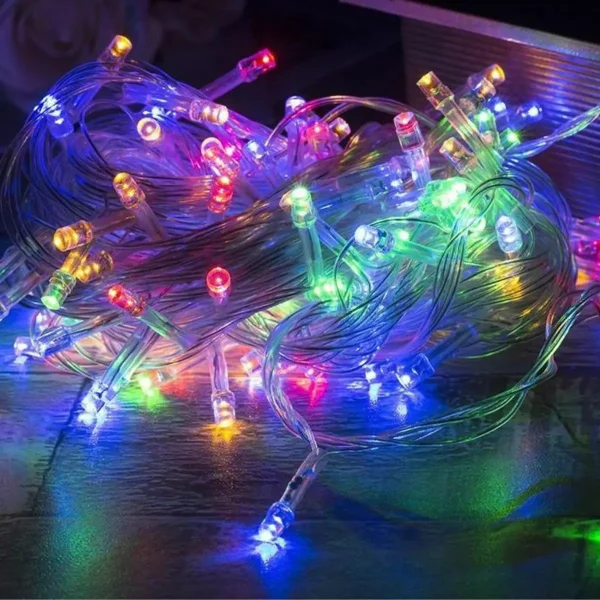 Guirnalda Led Multicolor 4 Metros Expreso Polar 100 Luces Transparente