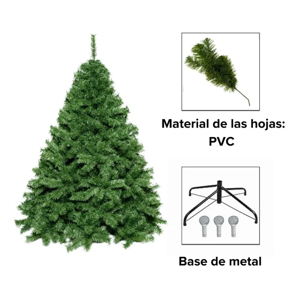 Árbol De Navidad Extra Lujo Patagonia 2,10 Mts Verde