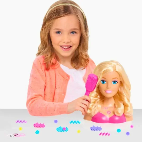 Cabeza De Muñeca Para Peinar Con Accesorios Peluqueria Princesa