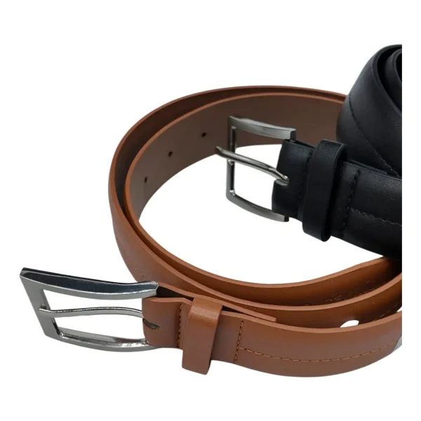 Cinturon Hombre Cinturones De Vestir Casual Moda Eco Cuero