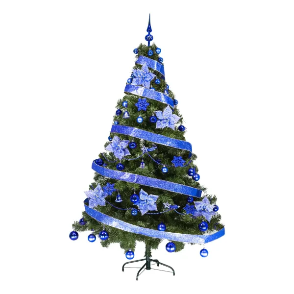 Arbol De Navidad Tronador Lujo 1,80mts Con Adornos Kit X60