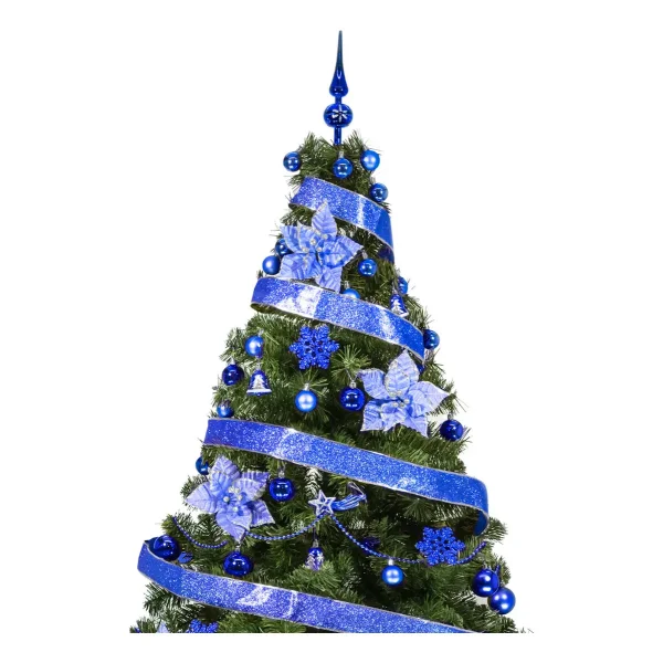 Arbol De Navidad Tronador Lujo 1,80mts Con Adornos Kit X60