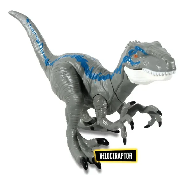 Dinosaurio Velociraptor Juguete Articulado Con Luz Y Sonido