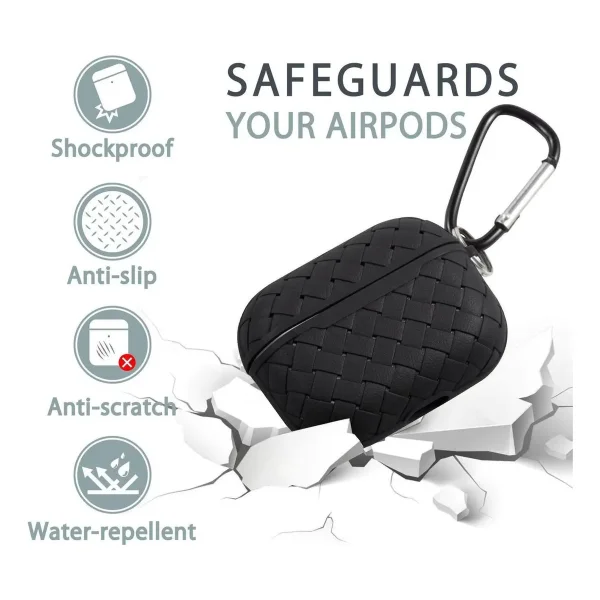 Funda Estuche Auriculares Compatible AirPods Pro De Silicona Negro