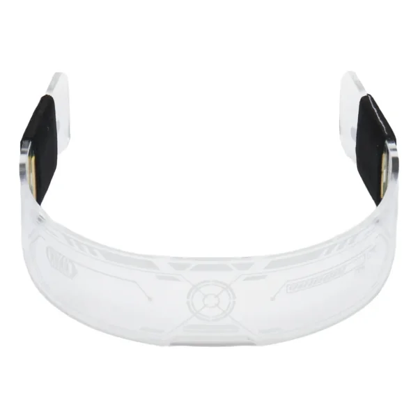 Pack X5 Lentes Anteojos Luminosos Robot Led A Pilas Eventos Transparente
