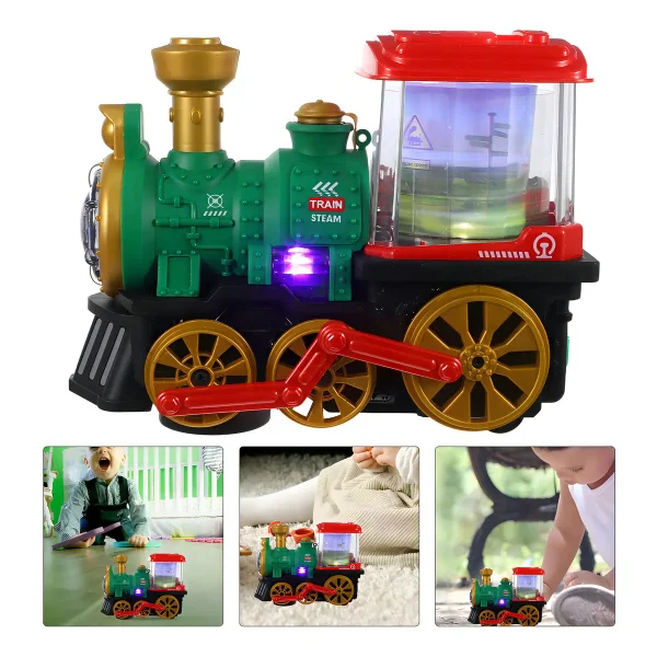 Tren Eléctrico Vintage Expreso Polar Rojo Con Luz Sonido Y Efecto Humo Tren Vintage