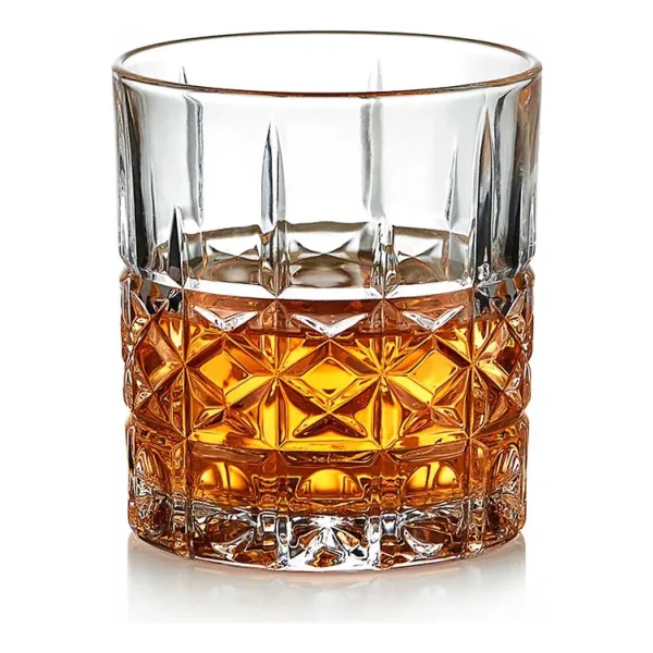 Set X6 Vasos Para Tragos Whisky 320ml Labrado Transparente Transparente