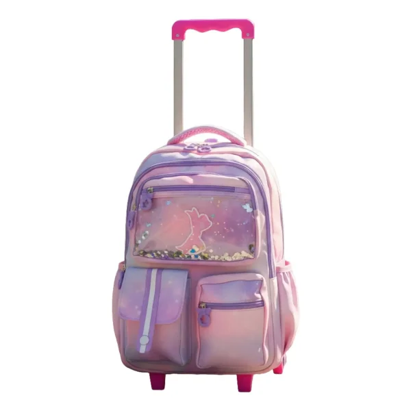 Mochila Carrito Escolar Carro Con Ruedas Infantil Para Niñas
