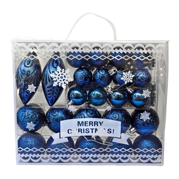 Adornos Navideños Set Decoracion 33u Surtido Navidad Bolas