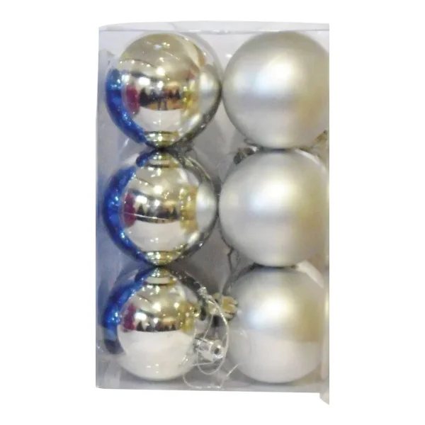 Adornos Navideños Set Bolas De Navidad 6cm X60 Unidades