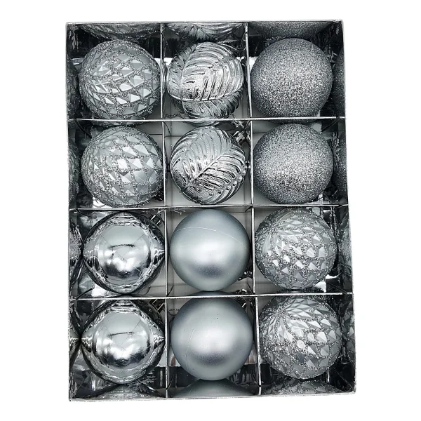 Navidad Adornos Bolas Navideñas Decoradas 6cm X24 Piezas