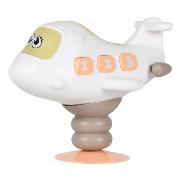 Sonajero Bebe Sopapa Para Mesa Con Luz Y Sonido Blanco