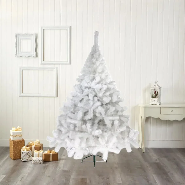 Arbol De Navidad Blanco Montañes Deluxe 1,30mts