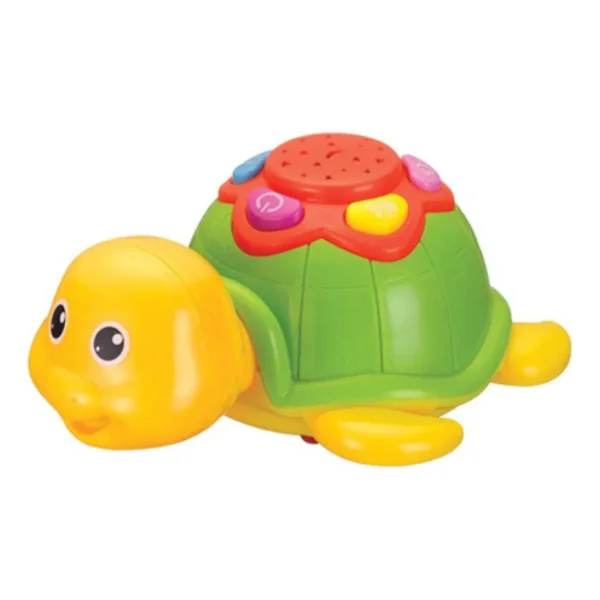Tortuga Musical Proyector Para Bebes Con Luz Y Sonido