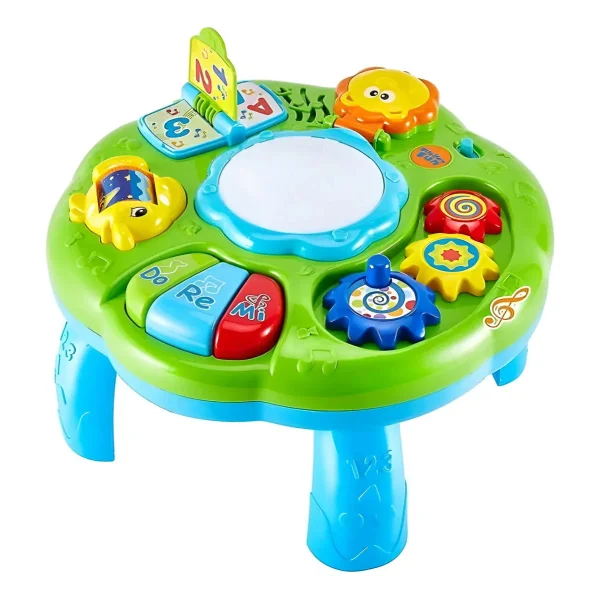 Mesa Didactica Actividades Con Sonido Y Pianito Para Bebe Celeste