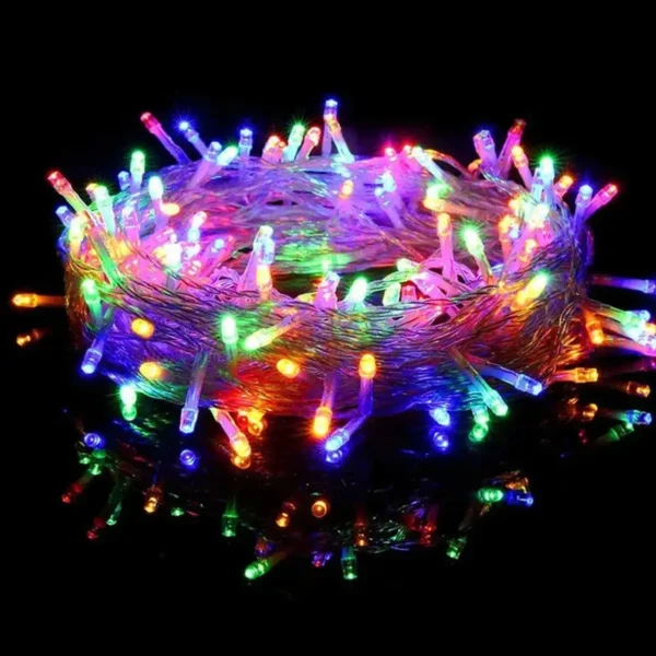 Guirnalda Led Multicolor 4 Metros Expreso Polar 100 Luces Transparente