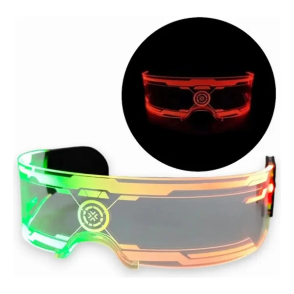 Anteojos Luminosos De Neón Para Fiesta Cotillón Led Acrílico Multicolor