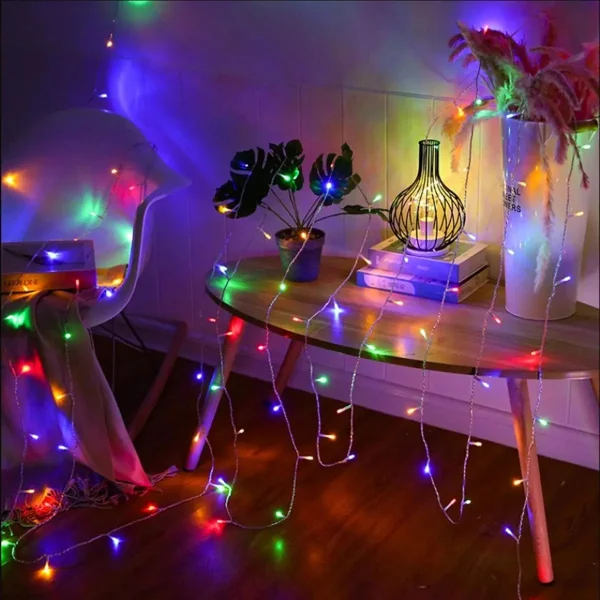 Guirnalda Led Multicolor 4 Metros Expreso Polar 100 Luces Transparente