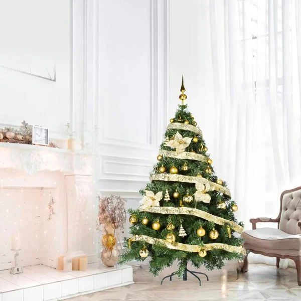 Arbol de Navidad Montañes Deluxe 1.50mts Con Adornos Kit X50