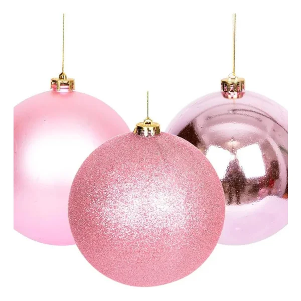 Bolas De Navidad 6cm Adornos Navideños Tubo X60 Esferas