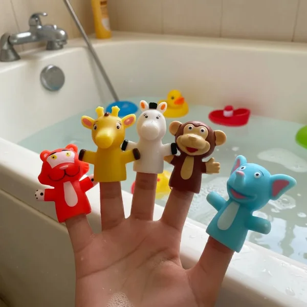 Titeres De Dedos Juguete Bebe Para Baño Infantil De Bañera
