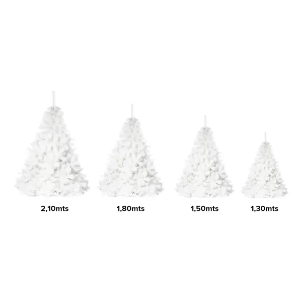 Arbol de Navidad Extra Lujo Patagonia Blanco 2,10mts