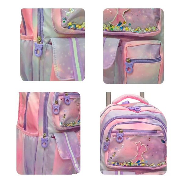 Mochila Carrito Escolar Carro Con Ruedas Infantil Para Niñas