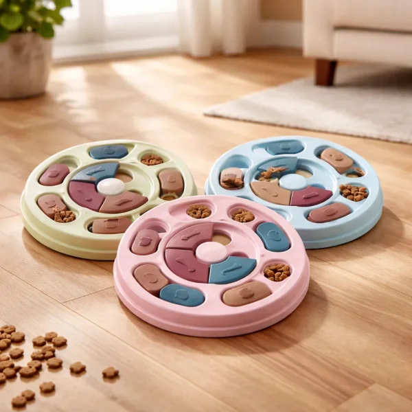 Juguete Interactivo Plato Perro Gato Alimento Premio Olfato Agua