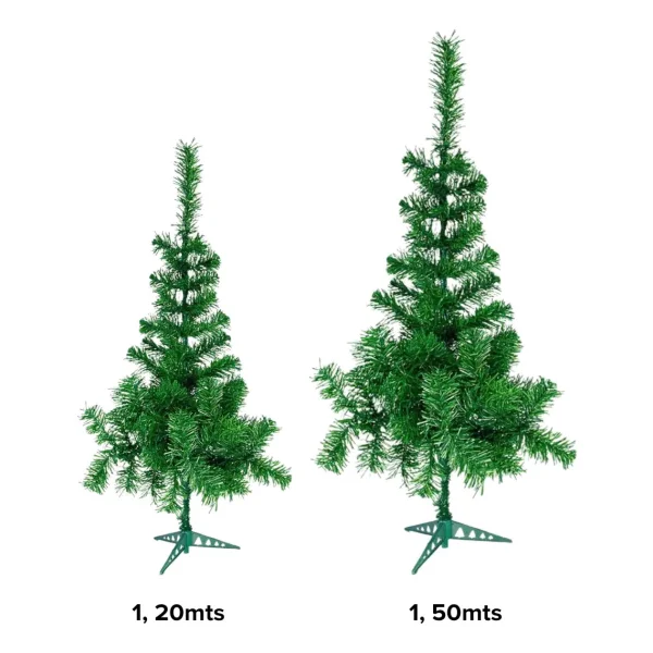 Arbol De Navidad Pino Arbolito Aleman 1,20 Mts Con Base Plastica Decorativo Verde