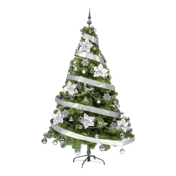 Arbol De Navidad Tronador Lujo 1,80mts Con Adornos Kit X60