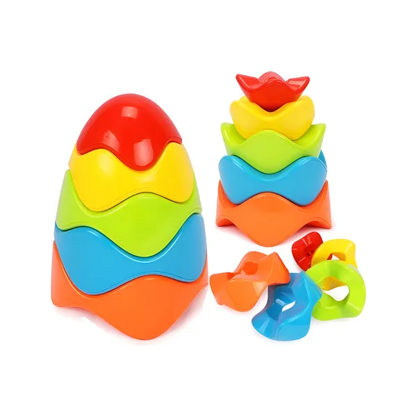 Bloques Formas Apilables Encastre Bebe Juguete Didáctico Color Rojo