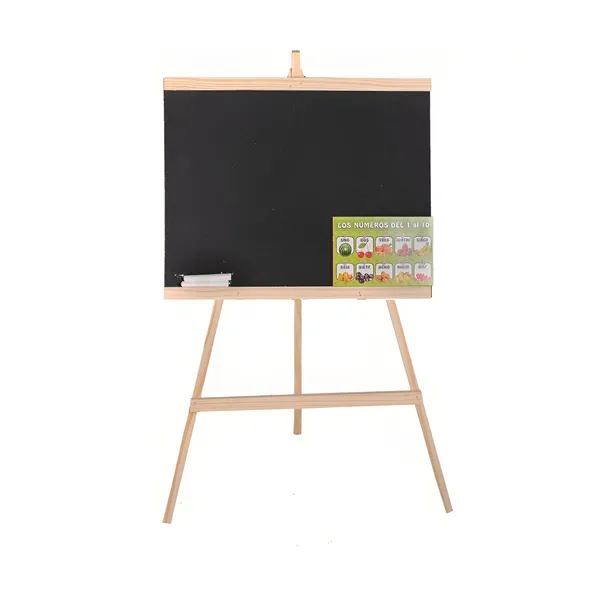 Pizarra Infantil Atril Para Niños Pizarron Mini 50cm + Tizas