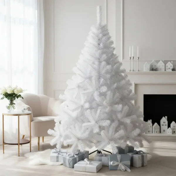 Arbol De Navidad Blanco Montañes Deluxe 2,10mts