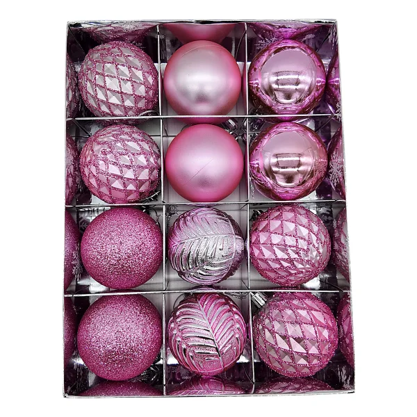 Navidad Adornos Bolas Navideñas Decoradas 6cm X24 Piezas