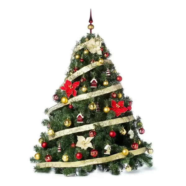 Arbol de Navidad Extra Lujo Patagonia 1,50mts Con Adornos X60