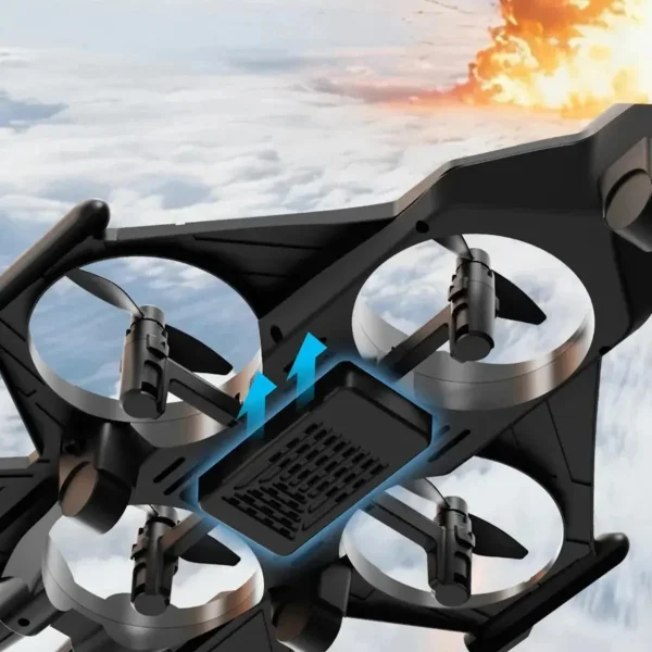 Drone Avión Rc Giro 360° Control Remoto Juguete Niños Rojo