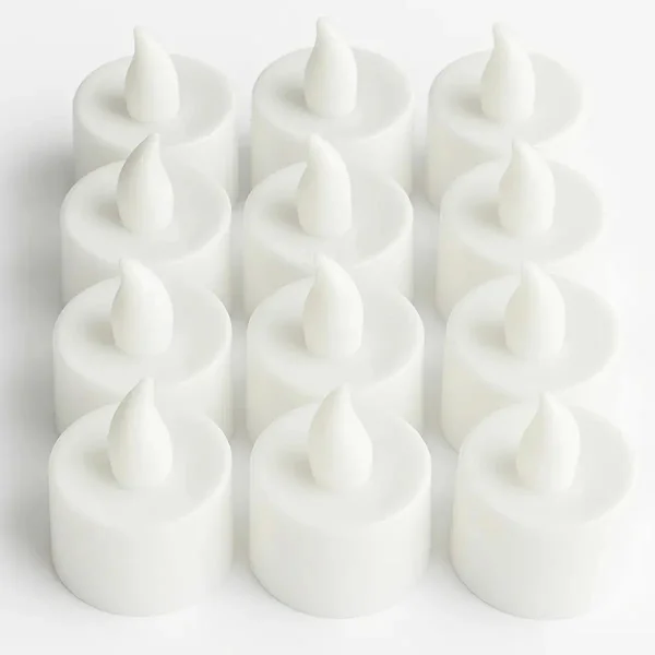 Velas Pack X48 Velita Luz Led Calida Vela Pilas Incluidas Blanco Tealight
