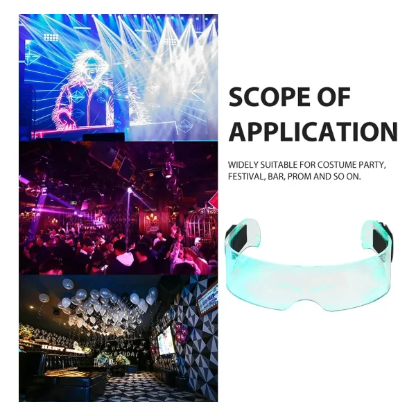 Anteojos Luminosos De Neón Para Fiesta Cotillón Led Acrílico Multicolor