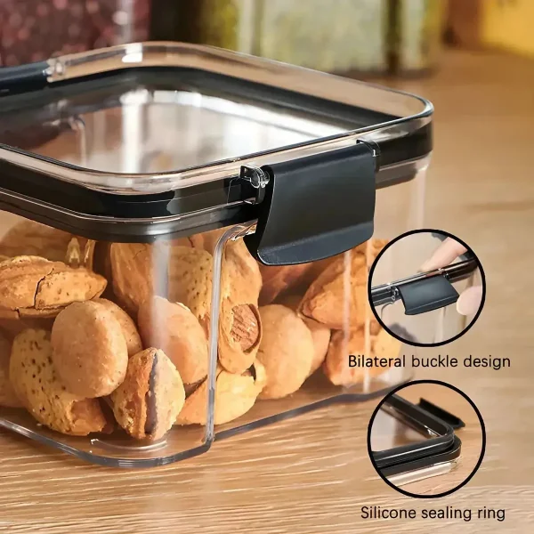 Frasco 950ml Contenedor Hermético Recipiente Para Alimentos Transparente