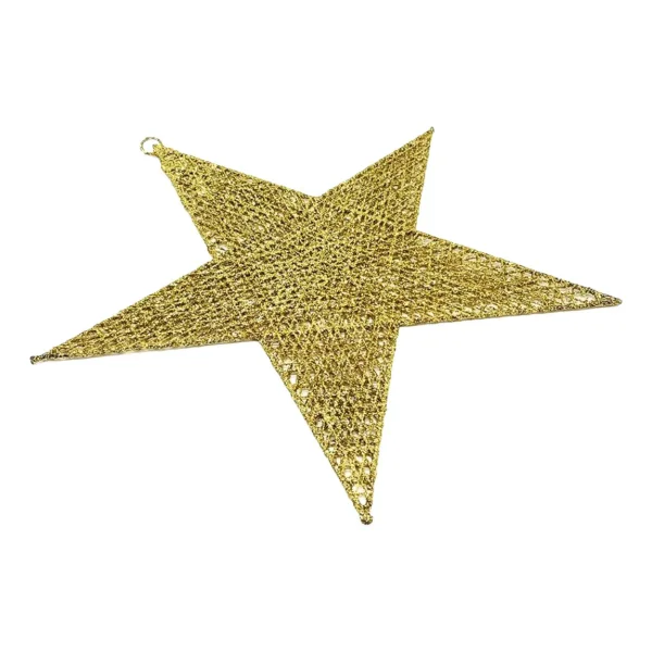 Estrella Adorno Colgante Decoración Navideño Navidad 40cm Dorado