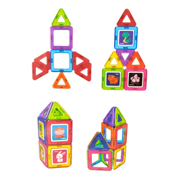 Bloques Magneticos Con Imanes Didacticos 26 Piezas