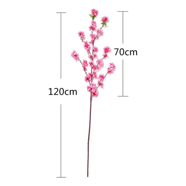 Flor De Cerezo Artificial Rama Alta Decoracion Hogar 1,20mts Rosa