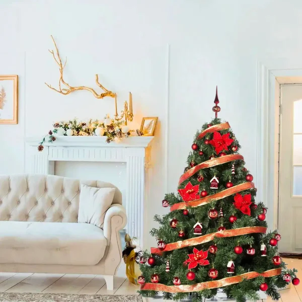 Arbol de Navidad Extra Lujo Patagonia 1,50mts Con Adornos X60