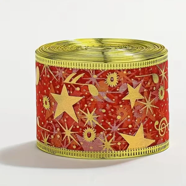 Cintas Navideñas Adornos Decoración Navidad 5cm 2,7mts